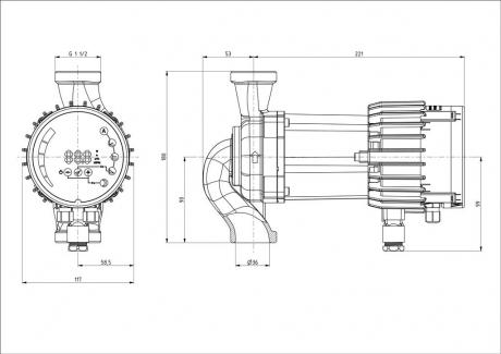 Циркуляционный насос IMP Pumps NMT SAN SMART C 25/120-180