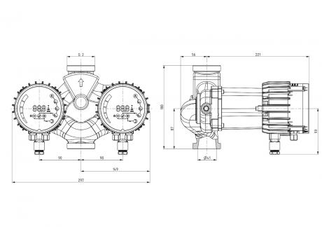 Циркуляционный насос IMP Pumps NMTD SMART C 32/40-180
