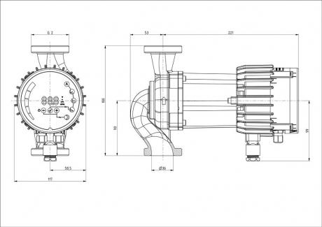 Циркуляционный насос IMP Pumps NMT SAN SMART C 32/80-180