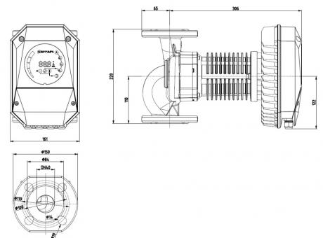 Циркуляционный насос IMP Pumps NMT MAX II S 40/180 F220