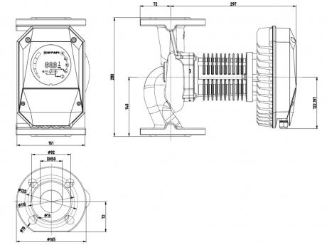 Циркуляционный насос IMP Pumps NMT MAX II S 50/180 F280