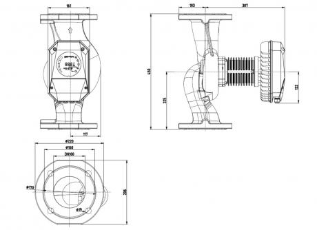 Циркуляционный насос IMP Pumps NMT MAX II S 100/40 F450 PN6
