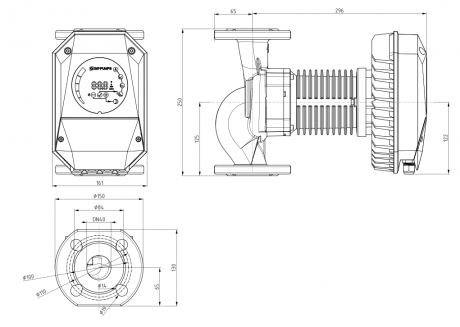 Циркуляционный насос IMP Pumps NMT MAX II C 40/80 F250