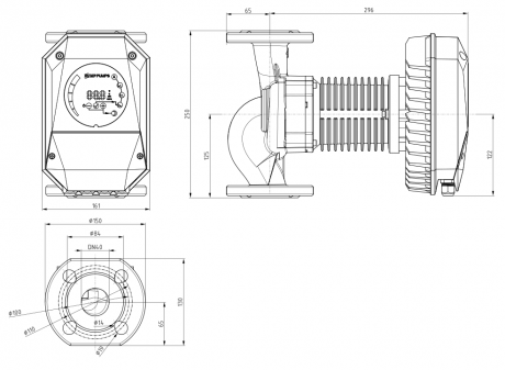 Циркуляционный насос IMP Pumps NMT MAX II 40/80 F250