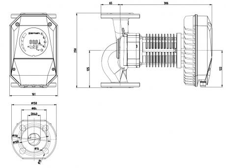 Циркуляционный насос IMP Pumps NMT MAX II 40/180 F250