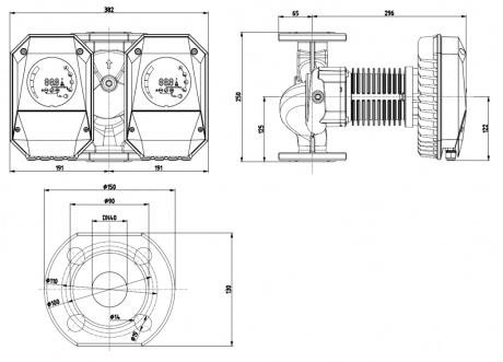 Циркуляционный насос IMP Pumps NMTD MAX II 40/100 F250