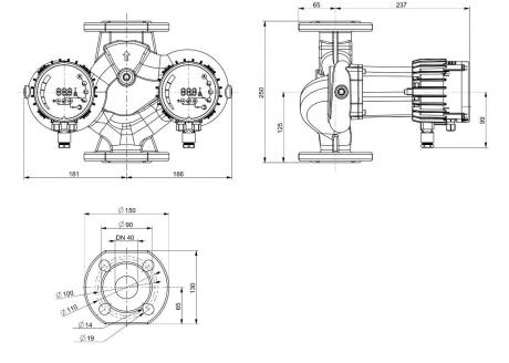 Циркуляционный насос IMP Pumps NMTD MAX II 40/40 F250