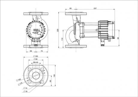 Циркуляционный насос IMP Pumps NMT MAX II S 40/40 F220