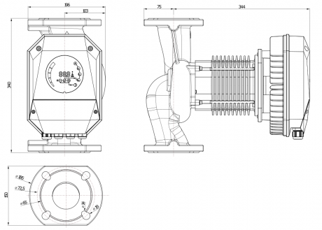 Циркуляционный насос IMP Pumps NMT MAX II S 65/180 F340