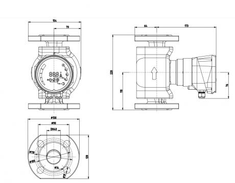 Циркуляционный насос IMP Pumps NMT SMART II U 40/100-F220
