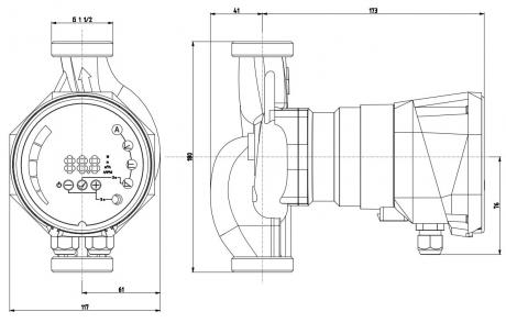Циркуляционный насос IMP Pumps NMT SAN SMART II 25/80-180