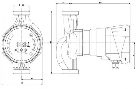 Циркуляционный насос IMP Pumps NMT SAN SMART II 25/100-180