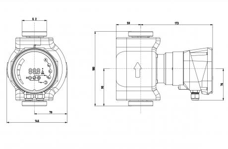 Циркуляционный насос IMP Pumps NMT SAN SMART II 32/60-180