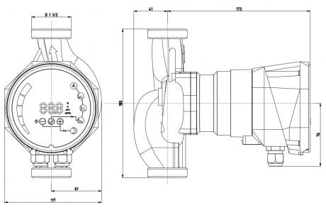 Циркуляционный насос IMP Pumps NMT SAN SMART II S 25/100-180