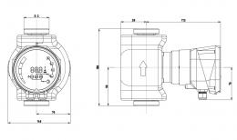 Циркуляционный насос IMP Pumps NMT SAN SMART II U 32/80-180