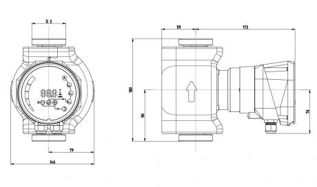 Циркуляционный насос IMP Pumps NMT SAN SMART II U 32/80-180
