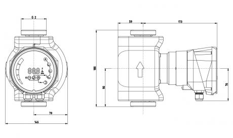 Циркуляционный насос IMP Pumps NMT SAN SMART II U 32/100-180