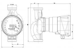 Циркуляционный насос IMP Pumps NMT SAN SMART II C 25/100-180