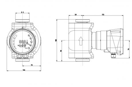 Циркуляционный насос IMP Pumps NMT SAN SMART II C 32/60-180