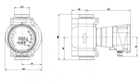 Циркуляционный насос IMP Pumps NMT SAN SMART II C 32/120-180