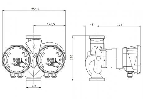 Циркуляционный насос IMP Pumps NMTD SMART II U 32/80-180