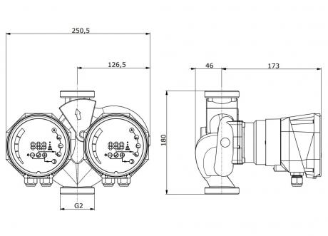 Циркуляционный насос IMP Pumps NMTD SMART II U 32/100-180