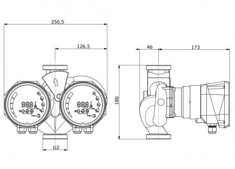 Циркуляционный насос IMP Pumps NMTD SMART II C 32/80-180