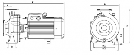 Моноблочный насос Wellmix NBW L 65-50-250-22/2-380-G