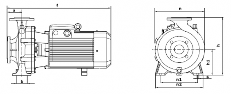 Моноблочный насос Wellmix NBW L 65-40-250-15/2-380-G