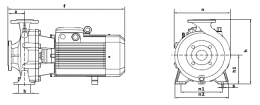 Моноблочный насос Wellmix NBW L 65-40-200-5,5/2-380-S