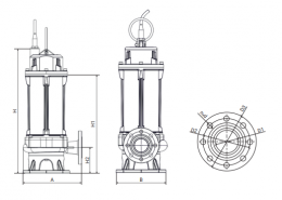 Канализационный насос Wellmix 250WQ2-600-60-160/4_380V