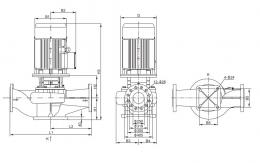 Циркуляционный вертикальный насос CNP TD250-50/4
